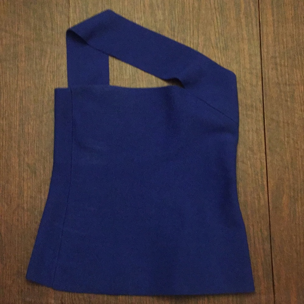 One shouldered bandeau top